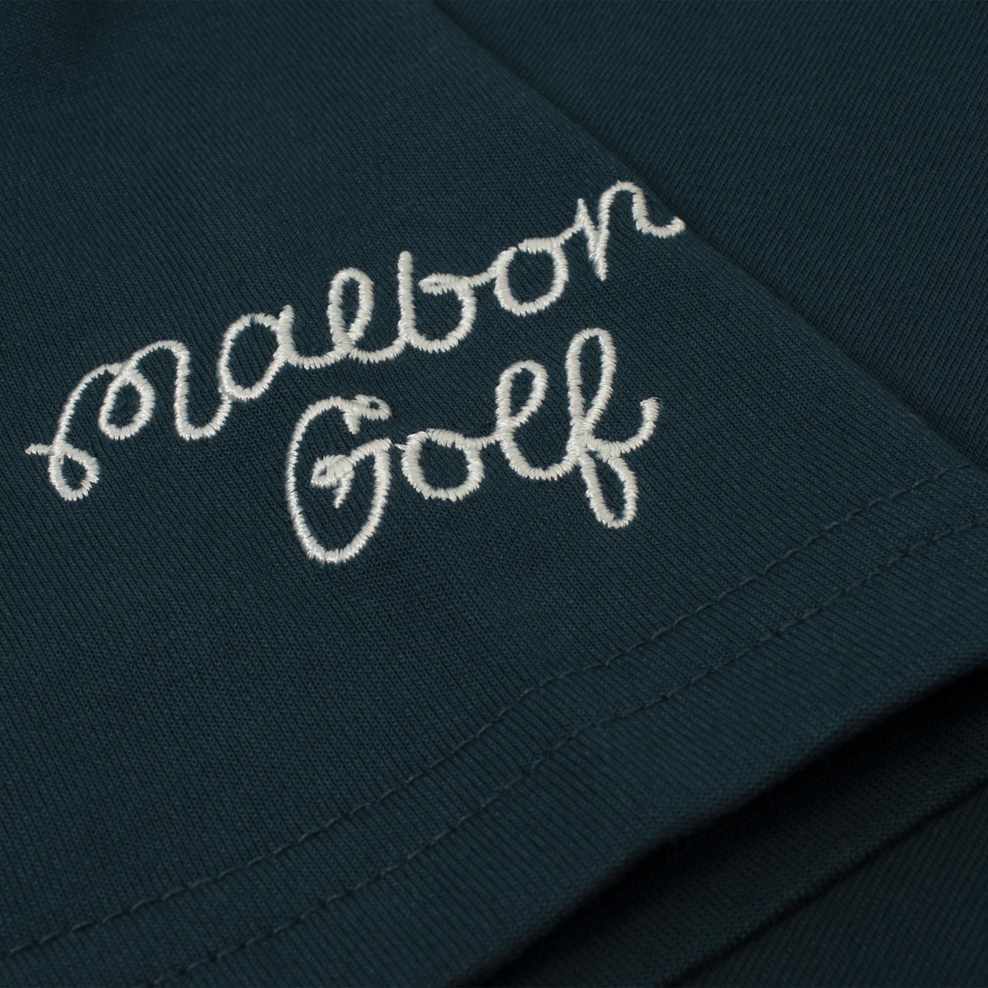 Malbon Golf Jovis Solid Mens Polo Ocean